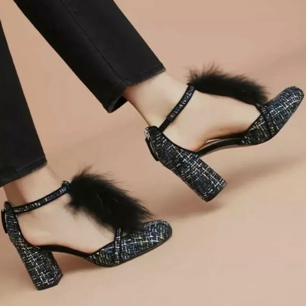 Anthropologie Bettye By Bettye Mueller Caitlyn Tweed Heel